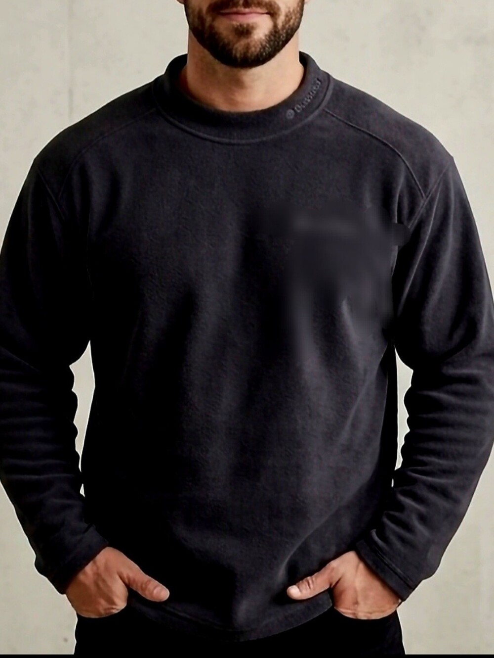 Columbia Men's Sportswear Crewneck Fleece Sweater Pullover Black XL